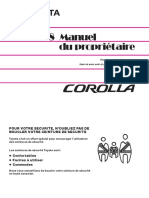 Manuel Utilisateur Corolla 2008 - Canada PDF