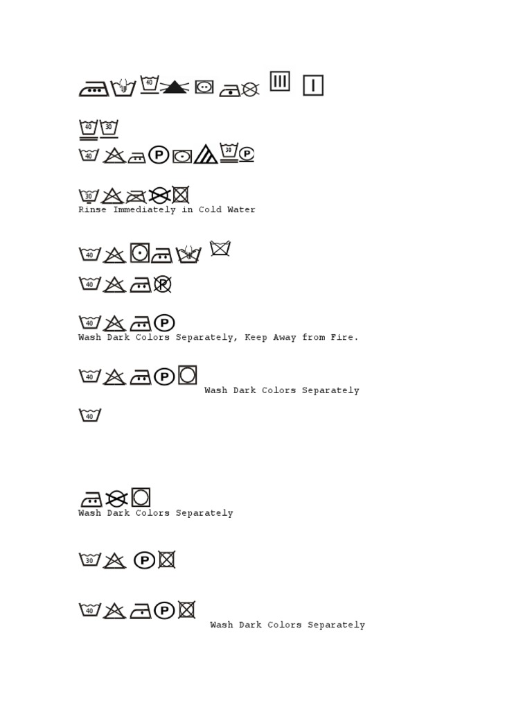 Wash dark colors separately | PDF