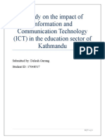 A Study On The Impact of Information and Communication Technology (ICT) in The Education Sector of Kathmandu