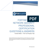 Fortinet Nse 4 Network Security Professional Certification Questions & Answers