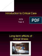 Introduction To Critical Care: ACN Year 4