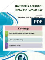 Investor's Approach On Income Tax