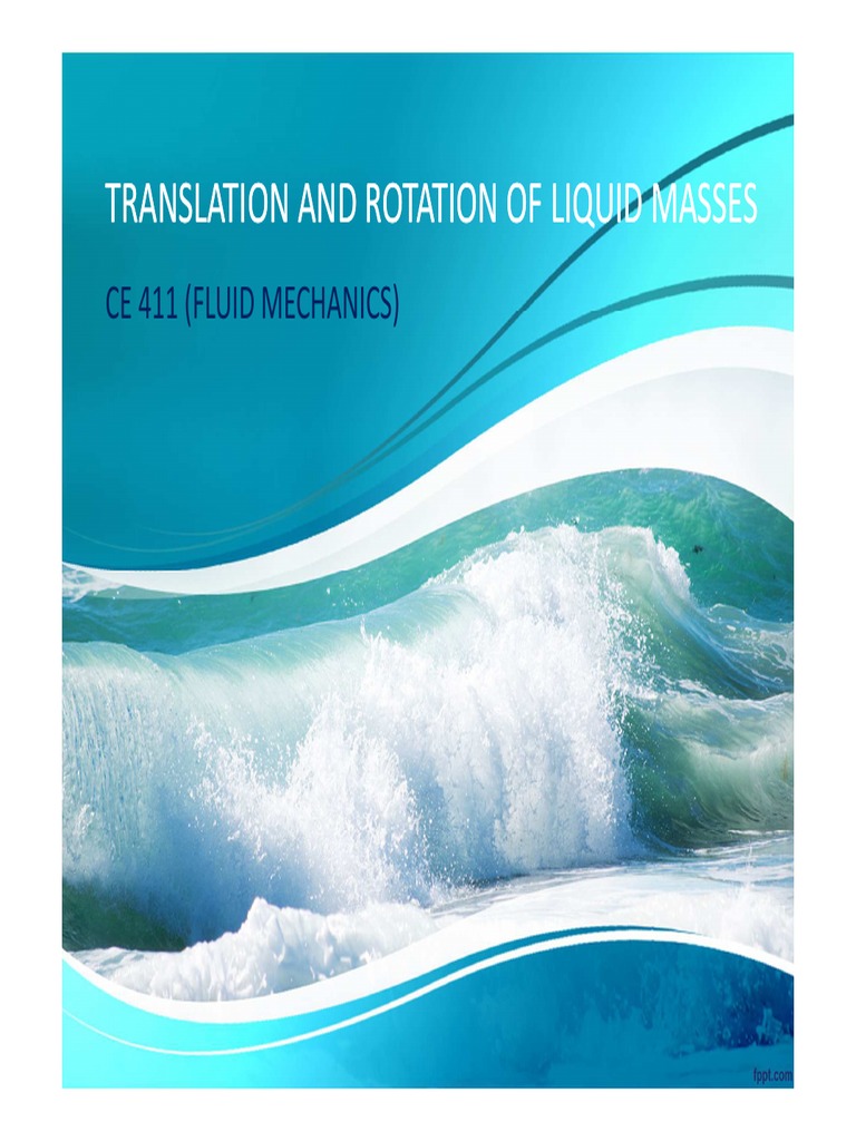 Fluid Translation and Rotation Dynamics | PDF | Rotation Around A Fixed ...
