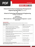 B.Tech-MBA Tech Admission Hand Out Revised 17-Mar-2020