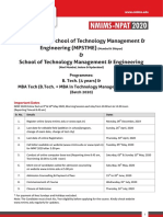 B.Tech-MBA Tech Admission Hand Out Revised 17-Mar-2020