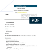 Zacharia Juma CV PDF