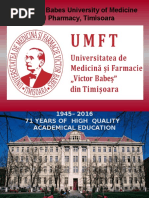 The Victor Babes University of Medicine and Pharmacy, Timisoara