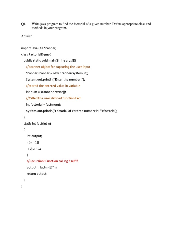 scanner Object For Capturing The User Input | PDF | Class (Computer ...
