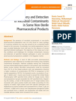 Recovery and Detection of Microbial Contaminants in Some Nonsterile Pharmaceutical Products PDF