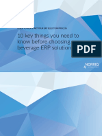 10 KEY THINGS TO KNOW BEFORE CHOOSING A NEW BEVERAGE ERP SOLUTION