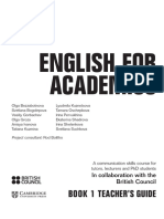 English For Academics: Book 1 Teacher'S Guide