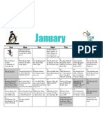 January Calendar 2011