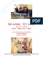 Calendar Ortodox de Stil Vechi - 2011