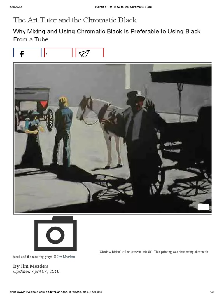 Painting Tips - How To Mix Chromatic Black | PDF | Grey | Paintings