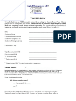 Phi Capital Management LLC: Transfer Form