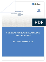 YSRPK Online App V.1.4 Release Notes PDF