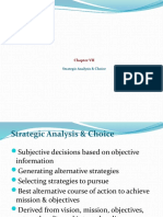 Chapter VII -Strategic Analysis & Choice (2)