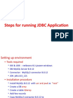 Steps For Running JDBC Application