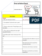 Direct Speech Indirect Speech (Reported Speech)