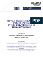 Moteur diesel suralimenté bases et calculs cycles réel, théorique et thermodynamique.pdf