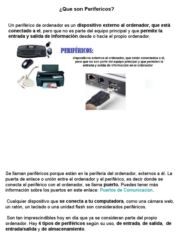 Clase 3 | PDF | Periférico | Hardware de la computadora