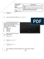 Prova de Recuperação - MATEMÁTICA 8ºano A e B