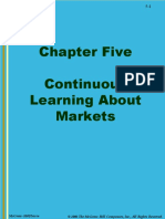 Chapter Five Continuous Learning About Markets