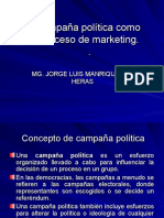 Campaña política como proceso de marketing