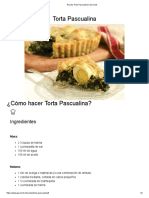 Receta Torta Pascualina - Gourmet