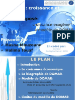 Modéle de Domar_Croissance Et Emploi (S6 Economie)