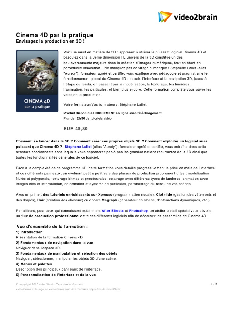 PDF Detail 185 | PDF | Animation 3D | Modélisation tridimensionnelle