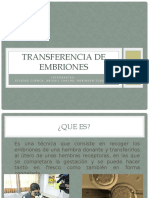 TRANSFERENCIA DE EMBRIONES Alumnos