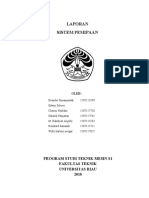 Laporan Sistem Pemipaan: Program Studi Teknik Mesin S1 Fakultas Teknik Universitas Riau 2018