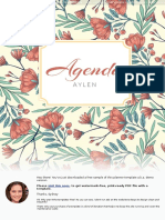 Daily Planner Floral Style PDF