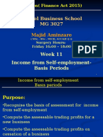 MG 3027 TAXATION - Week 11 Income From Self-employment-Basis Periods