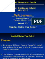 MG 3027 TAXATION - Week 22 Capital Gains Tax Relief