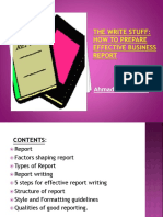 Prepare Effective Business Repotr PDF