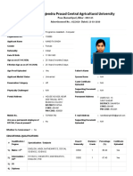 Application Print - Dr. Rajendra Prasad Central Agricultural University PDF