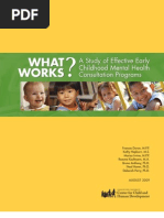 What Works a Study of Effective EC MH Consultation Programs George Town 2009