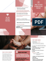 What You Need To Know in Post-Partum?: Safety/Activity