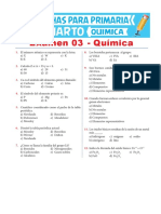 Examen 03 de Quimica para Cuarto de Primaria PDF