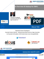 Big Data Overview & Hadoop For DBA's: Satyendra Pasalapudi