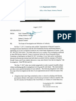 August 2017 USDOJ - DAG Rosenstein Scope Memo