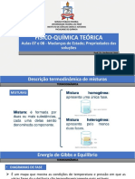 Termodinâmica de misturas e soluções