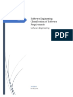 Software Engineering Classification of Software Requirements