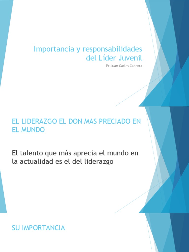 Importancia del Liderazgo Juvenil Adventista | PDF | Iglesia Adventista ...