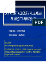 Adaptaciones Humanas. Reglas Ecológicas PDF