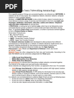 Introduction To Basic Networking Terminology