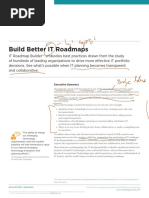 Build Better IT Roadmaps: Executive Summary