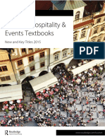 Tourism, Hospitality & Events Textbooks: New and Key Titles 2015